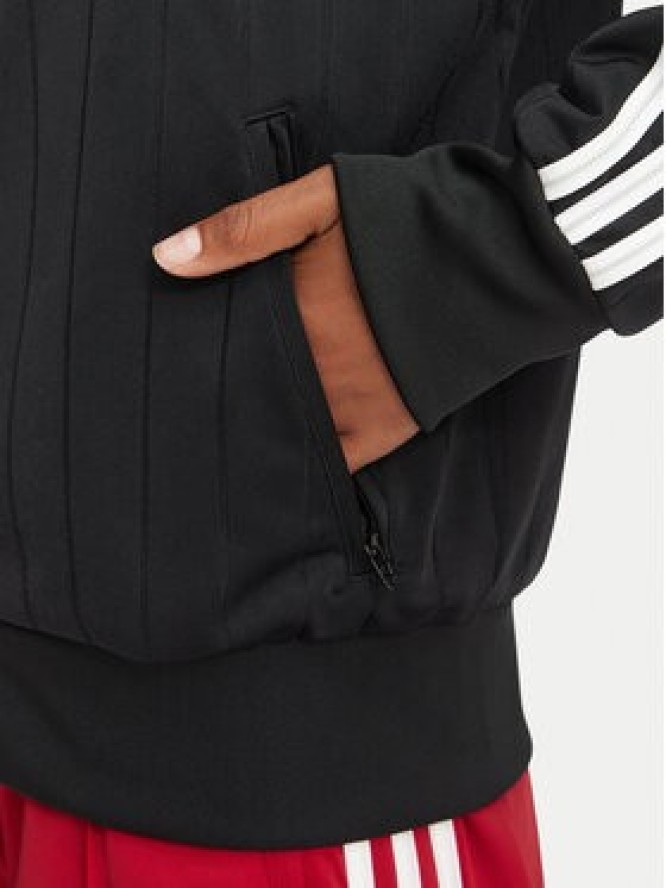 adidas Bluza Pinstripe Firebird KS6786 Czarny Loose Fit
