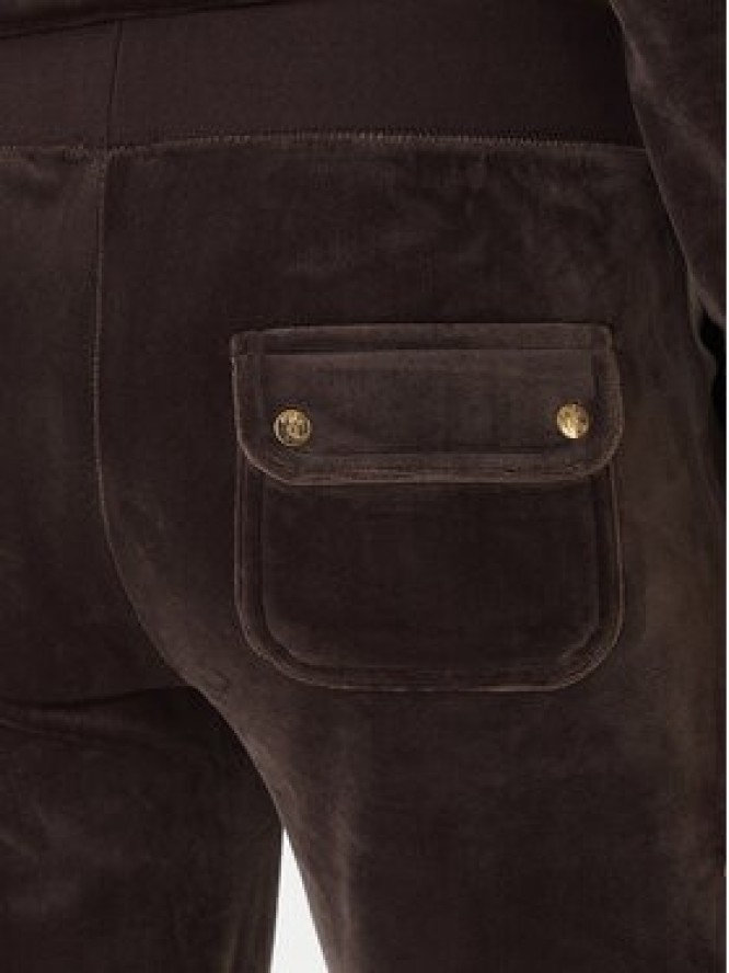 Juicy Couture Spodnie dresowe Layla JCSEBJ001G Brązowy Regular Fit