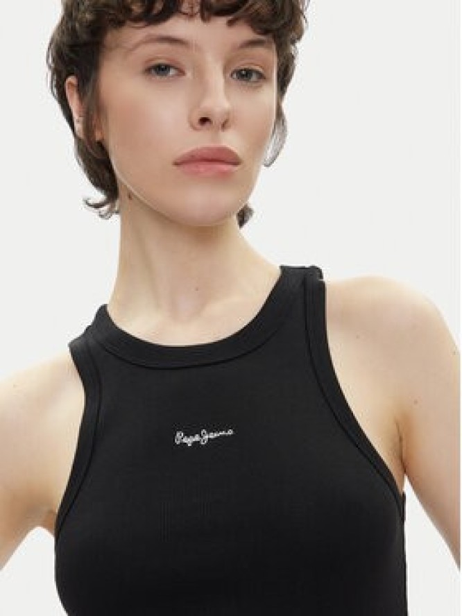 Pepe Jeans Top Marian PL506035 Czarny Slim Fit