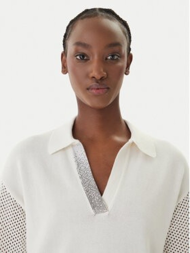 Liu Jo Sport Polo TA6110 MS71G Écru Regular Fit