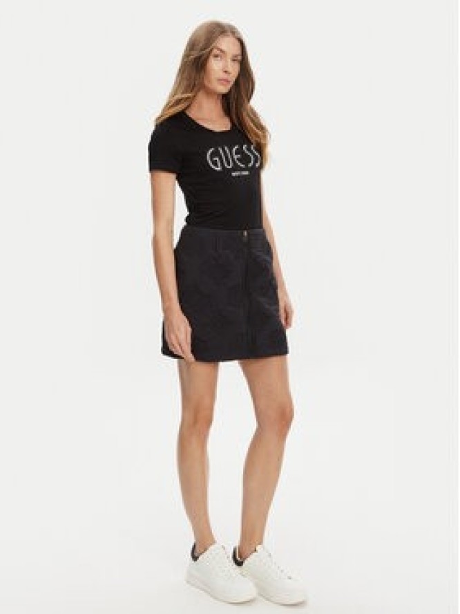 Guess T-Shirt W5YI05 J1314 Czarny Regular Fit