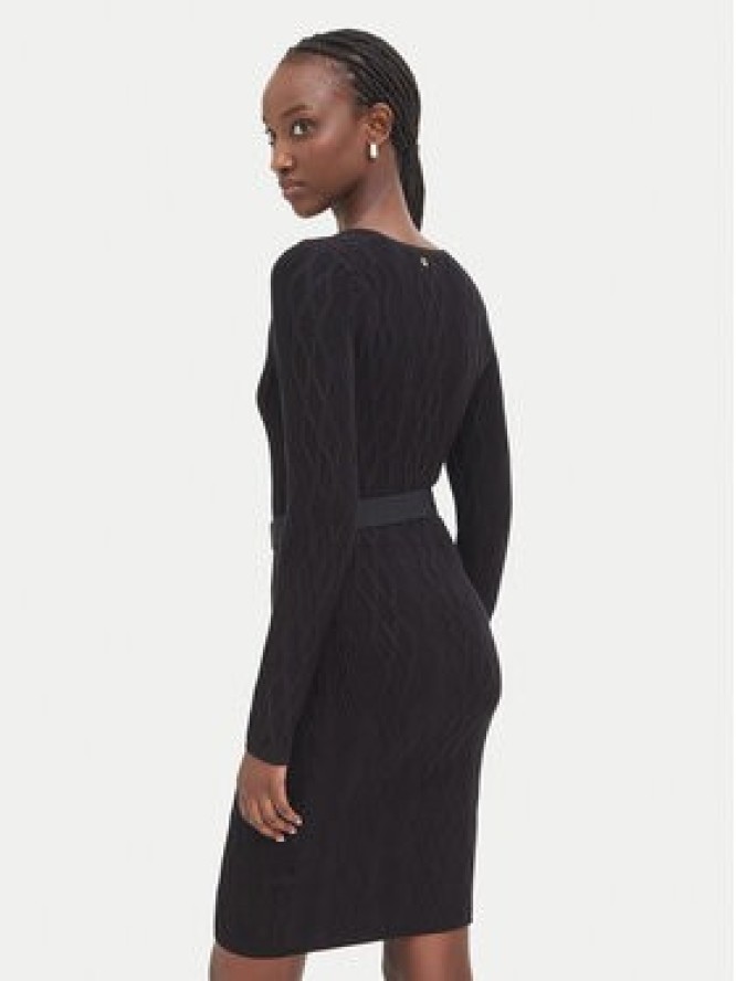 Guess Sukienka dzianinowa W6BK62 Z1567 Czarny Regular Fit