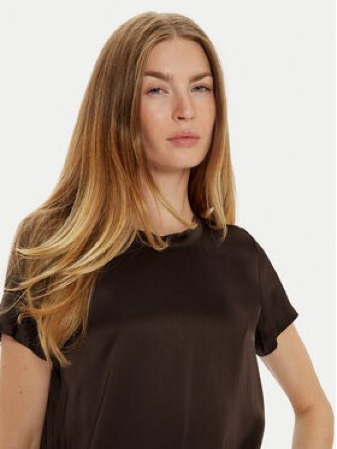 ViCOLO T-Shirt TS0201 Brązowy Regular Fit