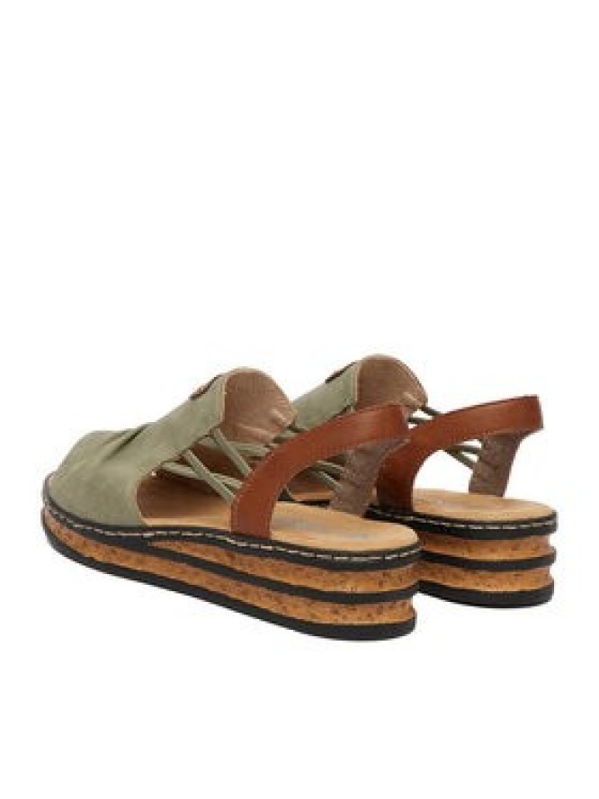 Rieker Sandały CEO-62962-52 Zielony