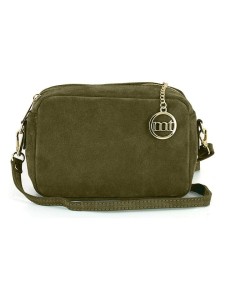 Mia Tomazzi Skórzana torebka "Vittadini" w kolorze zielonym - 23 x 16 x 11 cm rozmiar: onesize