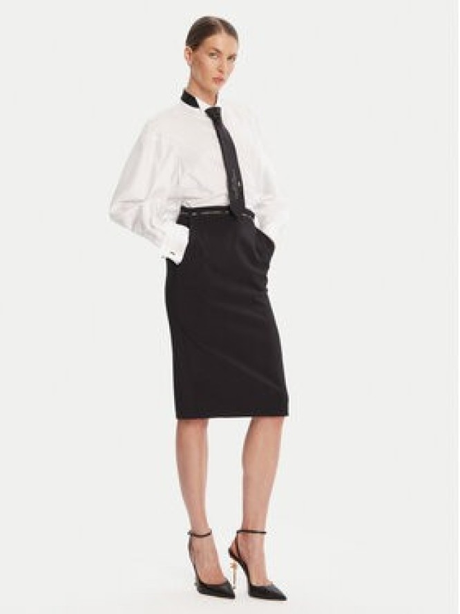 Elisabetta Franchi Spódnica midi GO-118-56E2-v220 Czarny Regular Fit