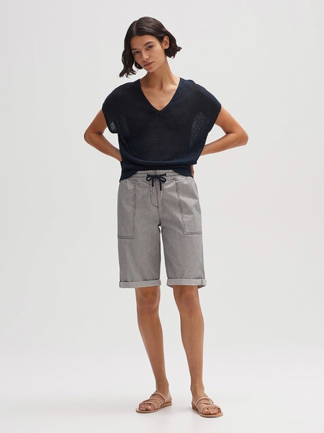 OPUS Bermudy "Melvita" w kolorze szarym rozmiar: 38