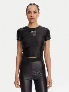 Versace Jeans Couture T-Shirt 78HAH6A2 Czarny Slim Fit