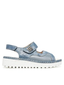 Rieker Sandały V1389-12 Niebieski