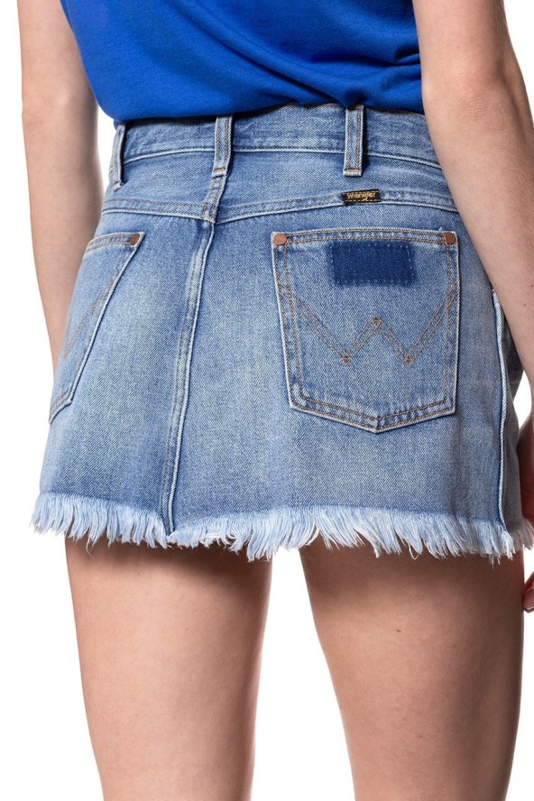 WRANGLER RETRO DAMSKA SPÓDNICA JEANSOWA CROP SKIRT FIJI W216GF127 112127761