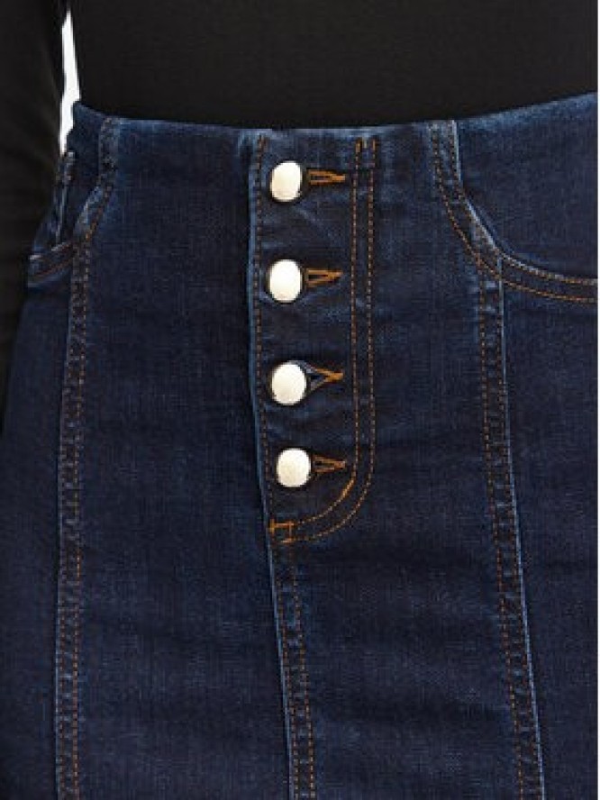 Rinascimento Spódnica jeansowa CFC0129941003 Granatowy Regular Fit