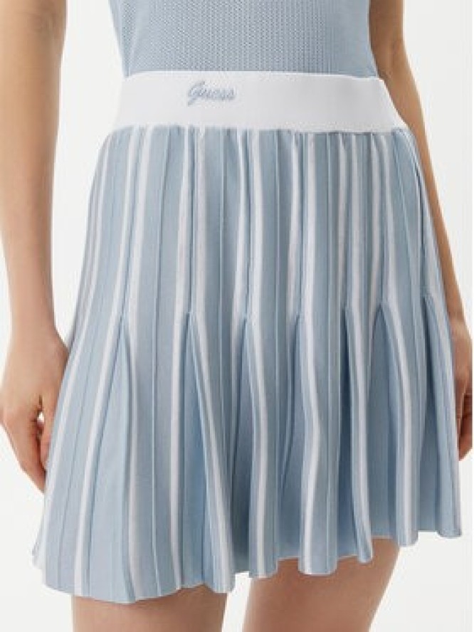 Guess Spódnica plisowana V5GD00 Z3D60 Błękitny Regular Fit