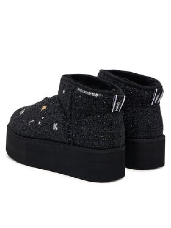 KARL LAGERFELD Śniegowce Thermo Charms & Studs KL48524B Czarny