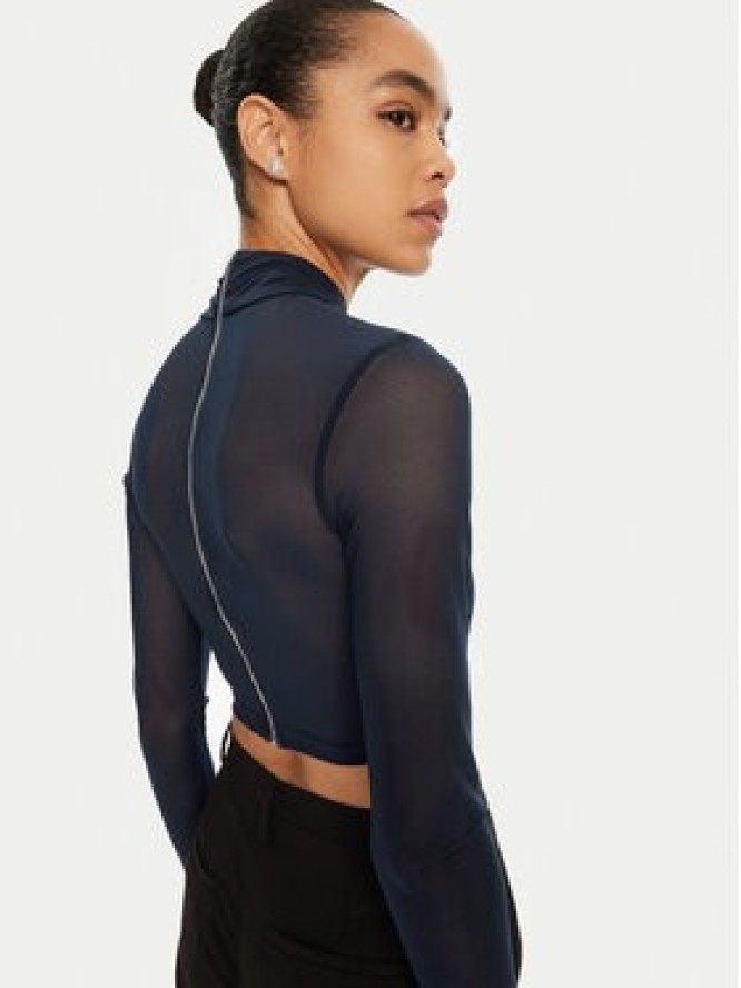 Bardot Bluzka 55001TB2 Granatowy Slim Fit