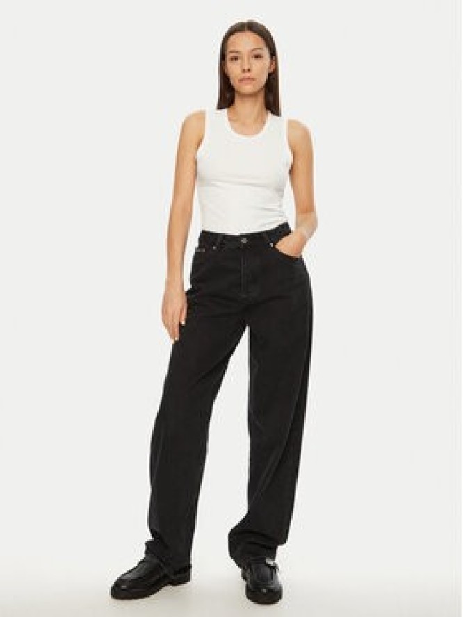 Calvin Klein Top K20K208054 Biały Slim Fit