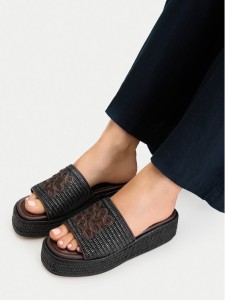 Nine West Klapki EO-259-8201 Czarny