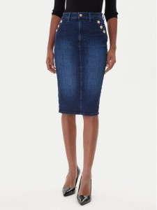 Guess Spódnica jeansowa W5BD1T D0791 Niebieski Regular Fit