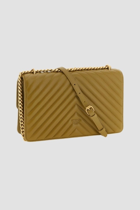 PINKO Oliwkowa listonoszka damska Love One Classic