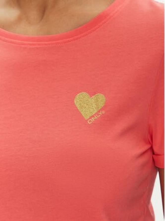ONLY T-Shirt Kita 15244714 Różowy Regular Fit