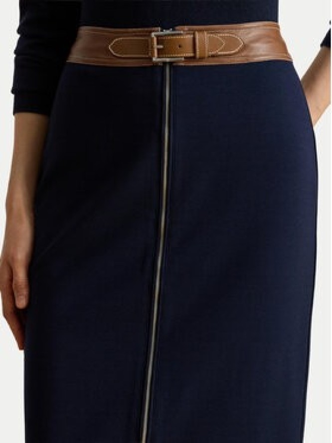 LAUREN RALPH LAUREN Spódnica ołówkowa 200980024001 Granatowy Slim Fit