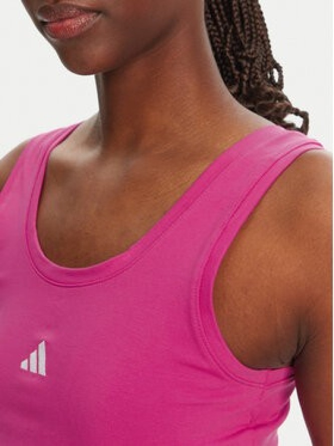 adidas Top Essentials Small Logo JP4792 Różowy Slim Fit