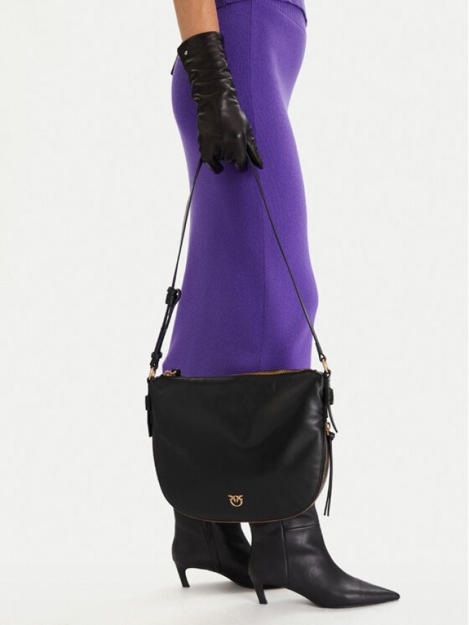 PINKO Torebka Hobo Zip Around Classic AI 25-26 PLTT 105113 A0QO Czarny
