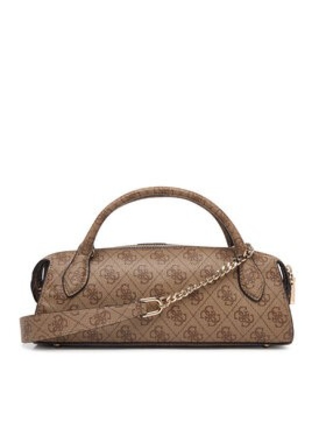 Guess Torebka Yvonne Logo Mini HWSG23 78760 Brązowy jasny