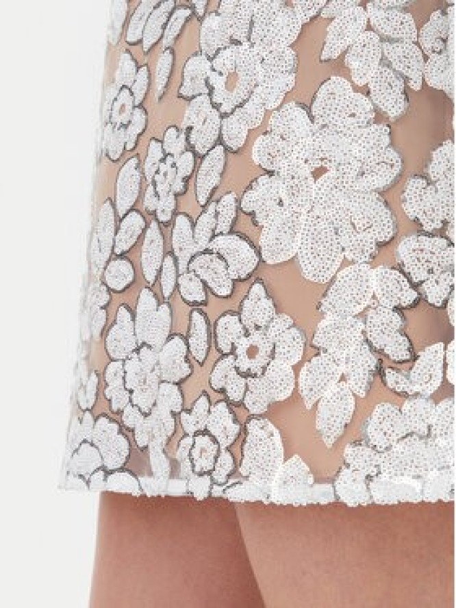 MICHAEL Michael Kors Sukienka koktajlowa MS582WRHDE Biały Regular Fit