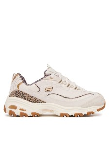 Skechers Sneakersy D'Lites - Wild Charm 150877/WHT Kremowy