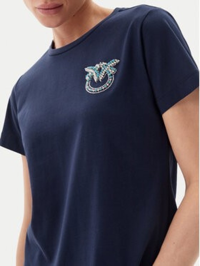 PINKO T-Shirt Nambrone 103320 A2G7 Granatowy Regular Fit