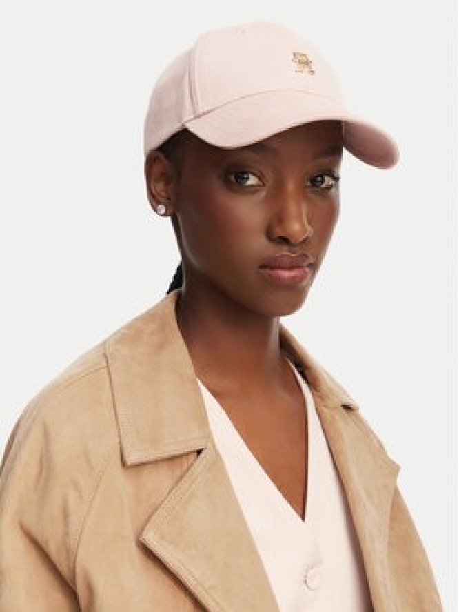 Tommy Hilfiger Czapka z daszkiem Th Elevated Chic Cap AW0AW17631 Różowy