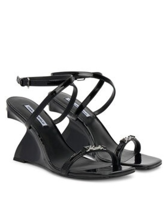 KARL LAGERFELD Sandały Waverly KL34612 Czarny