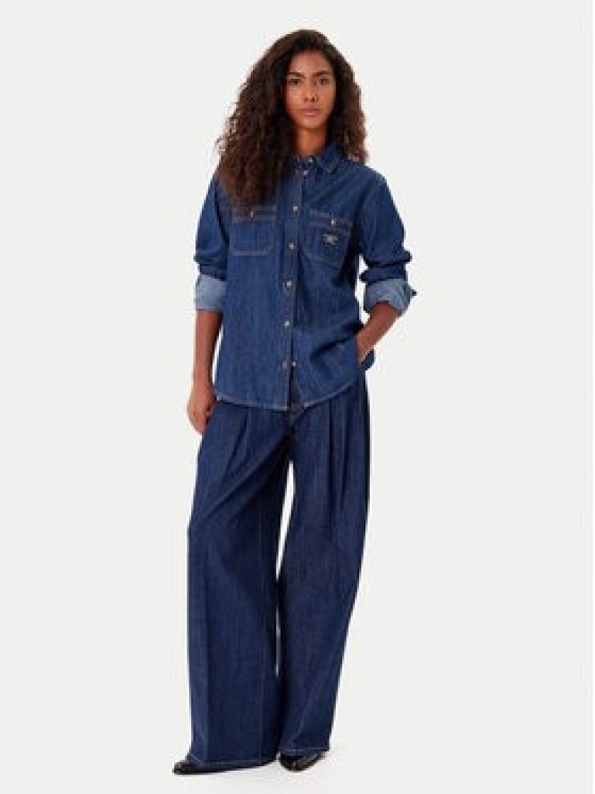 Guess Jeans Jeansy W5BA2U D002A Granatowy Wide Leg