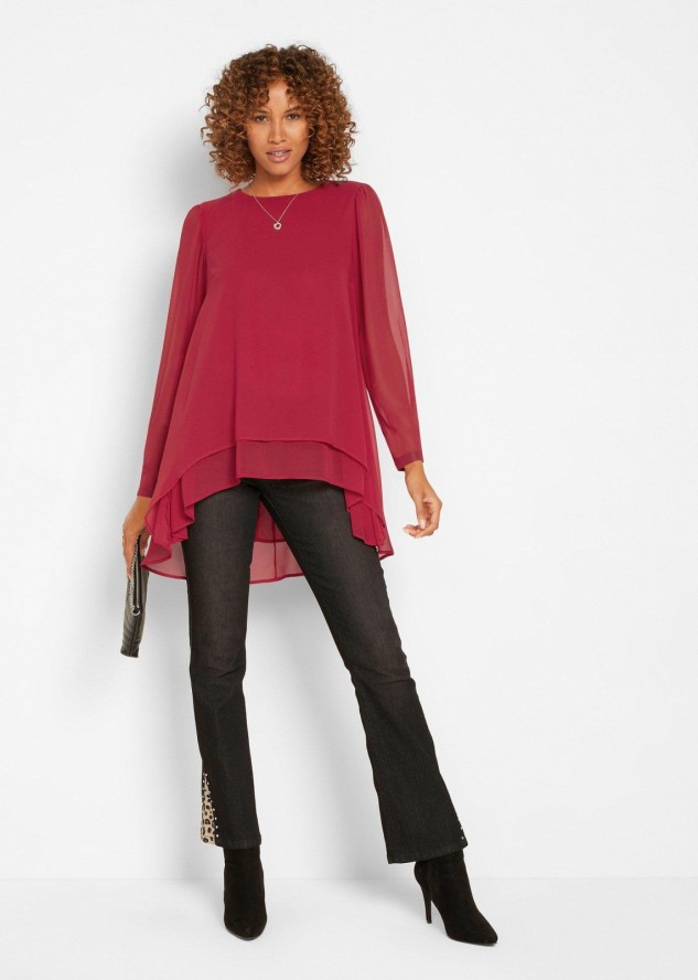 Długa tunika z dłuższym tyłem