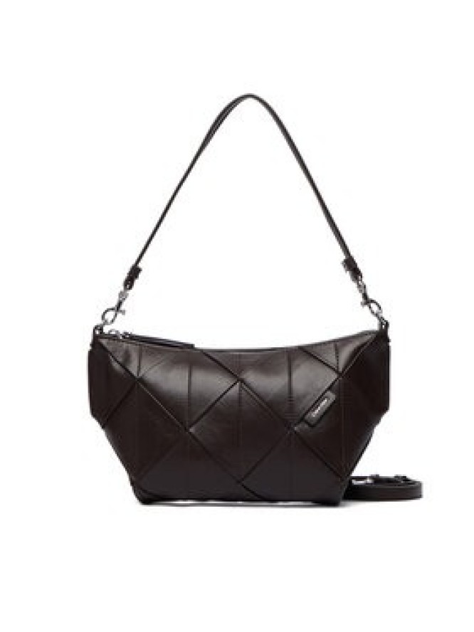 Calvin Klein Torebka Woven Shoulder Bag LV04F3546G Brązowy