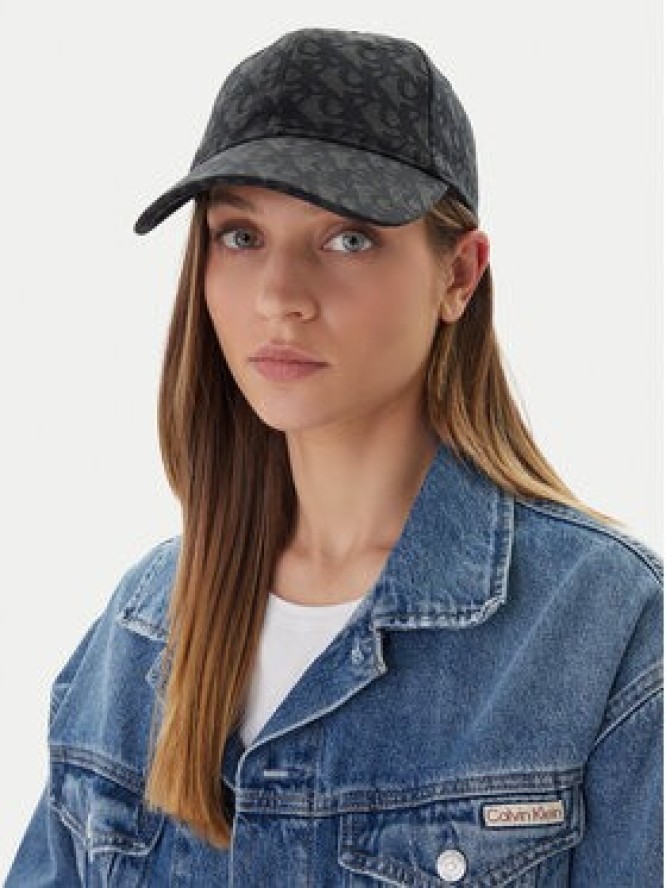 Calvin Klein Czapka z daszkiem Aop 6 Panel Baseball Cap LV04K5058G Czarny