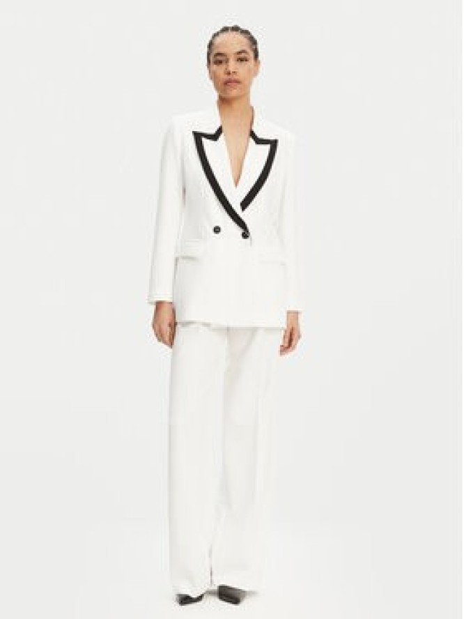 Maryley Marynarka 25EB189/43BN Biały Regular Fit