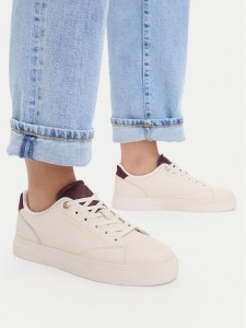 Tommy Hilfiger Sneakersy Th Feminine Cupsole Monogram FW0FW09606 Kremowy