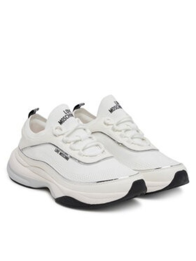 LOVE MOSCHINO Sneakersy JA15475G0MIY210A Biały