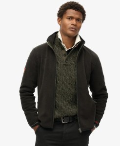 superdry Polar Active Full Zip z recyklingowanego poliestru – Black
