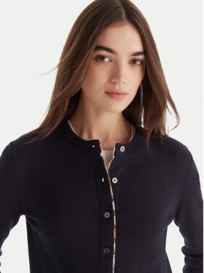 Barbour Kardigan Pendle LKN1076NY78 Granatowy Regular Fit