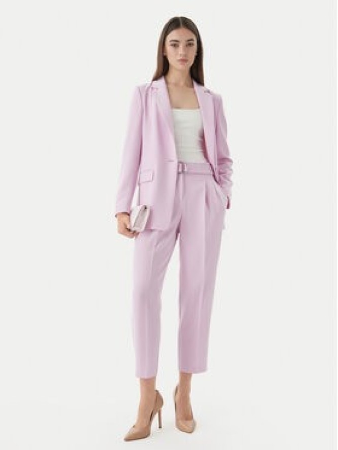 BOSS Spodnie materiałowe Tapiah 50490037 Fioletowy Regular Fit