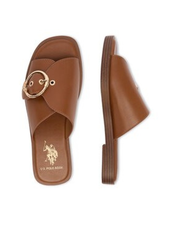 U.S. Polo Assn. Klapki EO-MARINA002W/6Y1 Brązowy