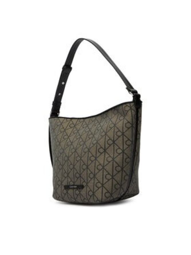 Calvin Klein Torebka Emblem Aop Jacquard Tote W/Pouch LV04F3535G Khaki