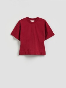 Taliowany t-shirt - intenstywna czerwień