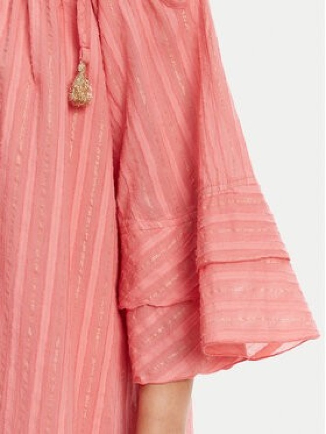 Devotion TWINS Sukienka letnia Amazing 025.357G Koralowy Loose Fit