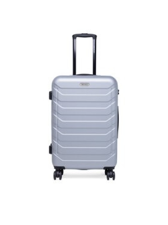 GINO ROSSI Walizka średnia CEO-GIN-M-003-05-SILVER3 Srebrny