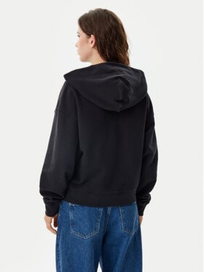 Tommy Jeans Bluza Script Logo DW0DW20303 Czarny Boxy Fit