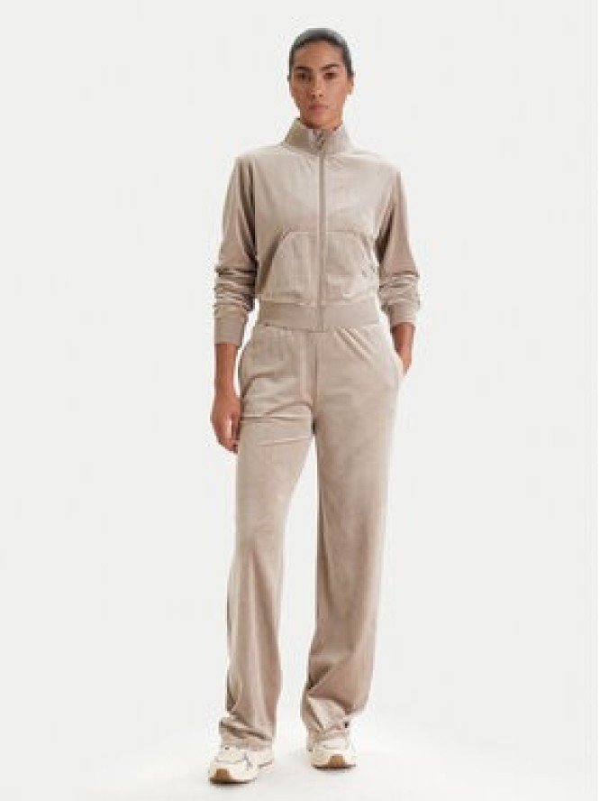 Guess Spodnie dresowe V3BB26 K0232 Beżowy Regular Fit