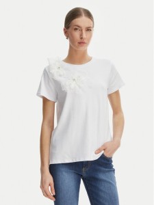 Rinascimento T-Shirt CFC0128080003 Biały Regular Fit